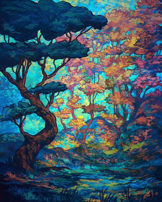 Landscape Illustration by Ombremonde Landscape Illustration by Ombremonde