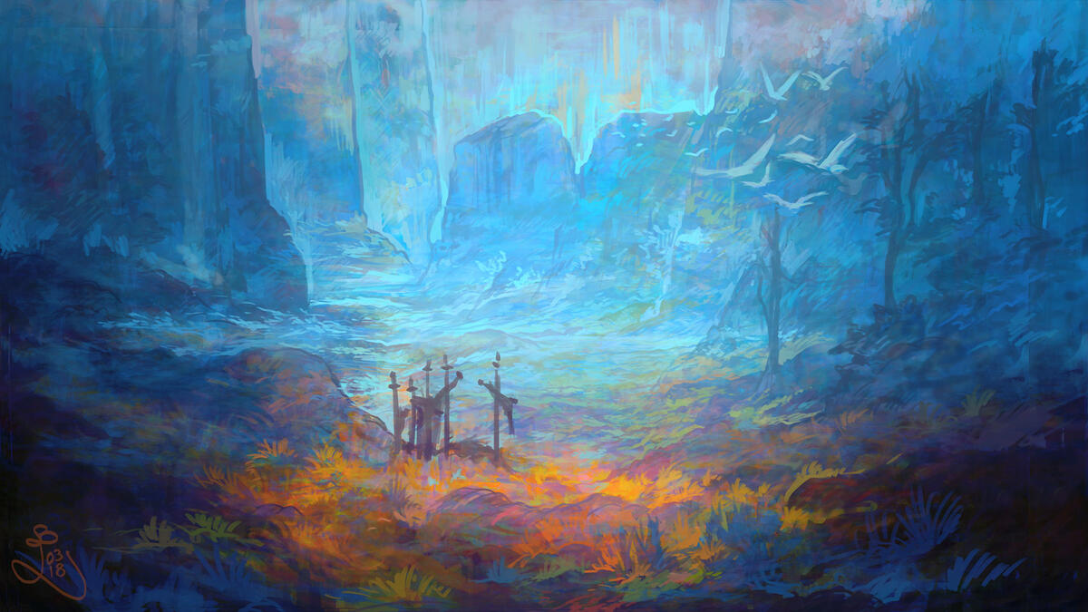 Landscape Illustration by Ombremonde