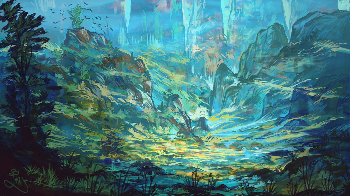 Landscape Illustration by Ombremonde Landscape Illustration by Ombremonde