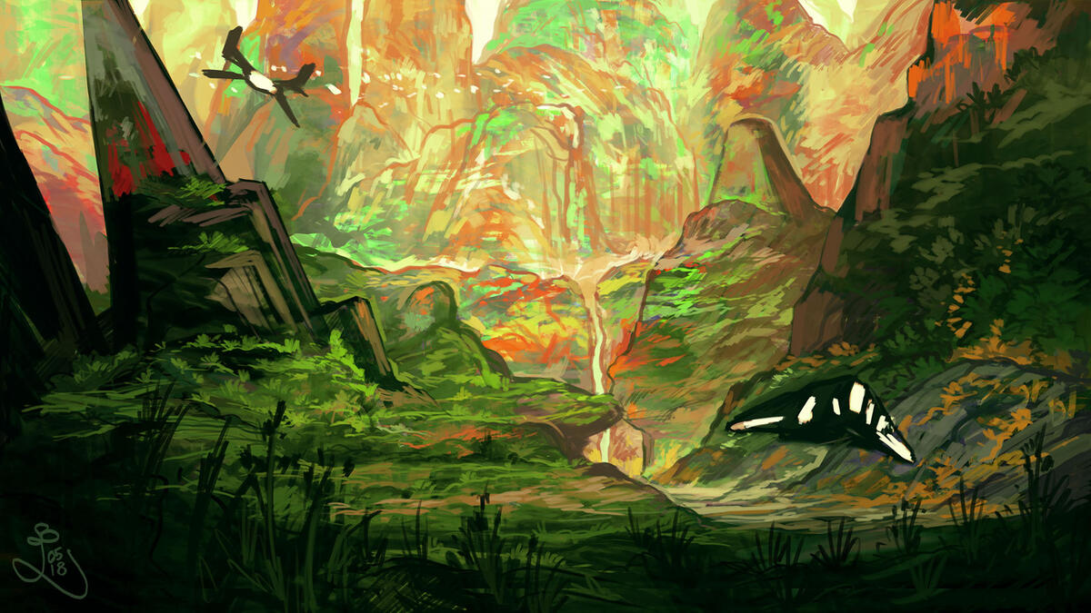 Landscape Illustration by Ombremonde Landscape Illustration by Ombremonde